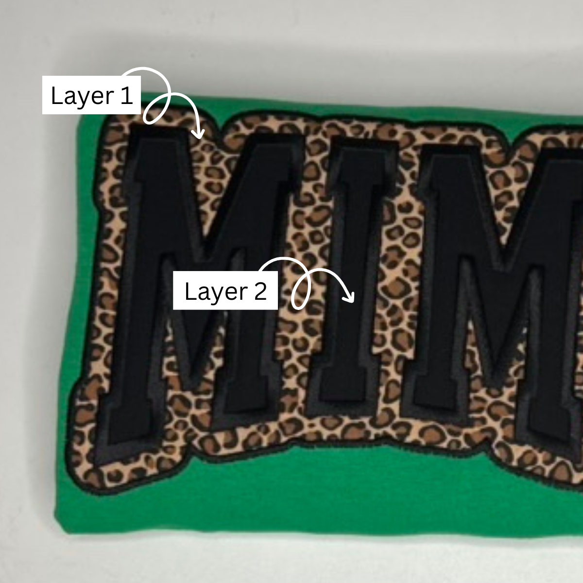 Cheetah Stacked Kreation – Embroidered Design