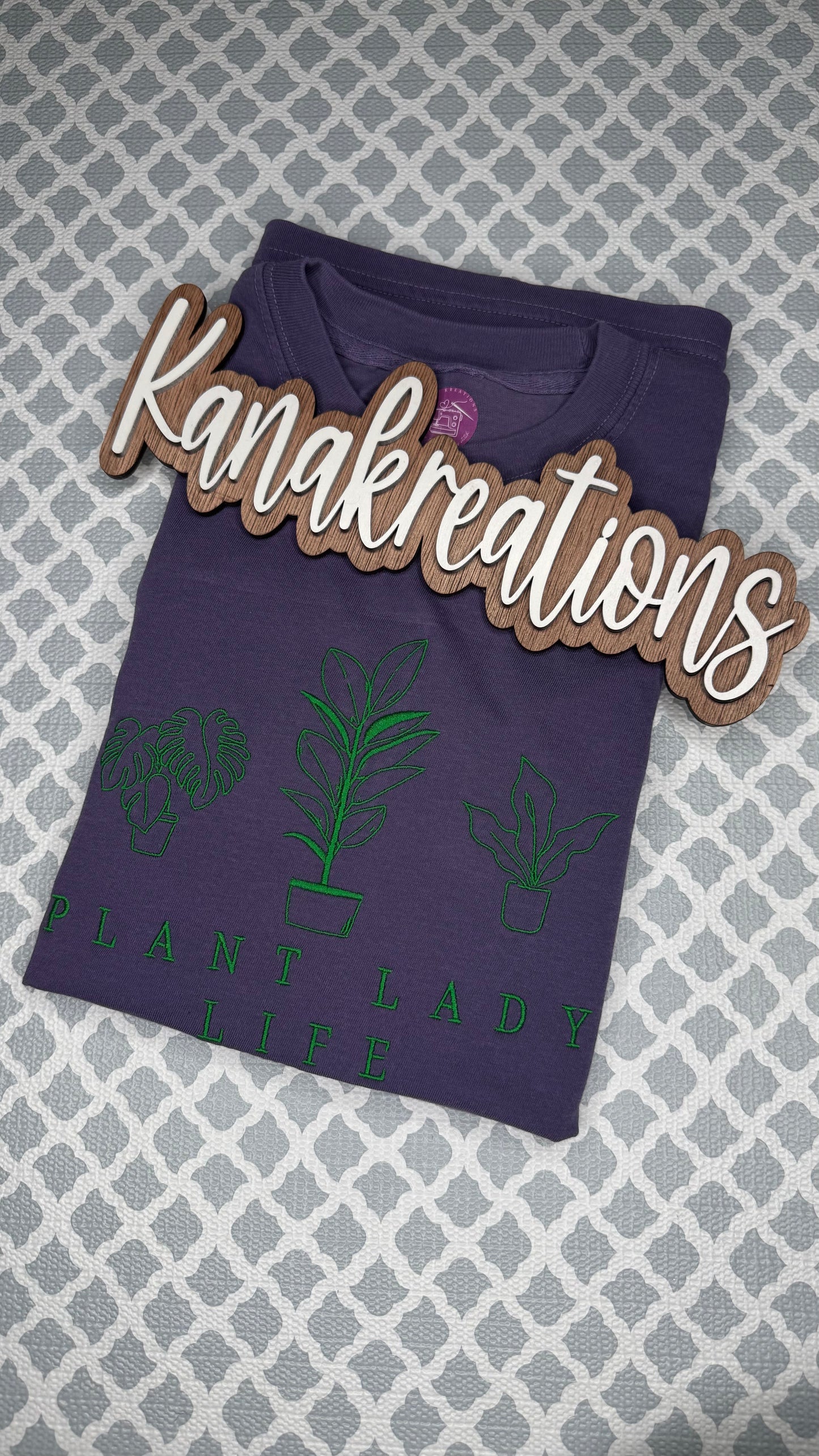 Plant Lady Life - Embroidered Design