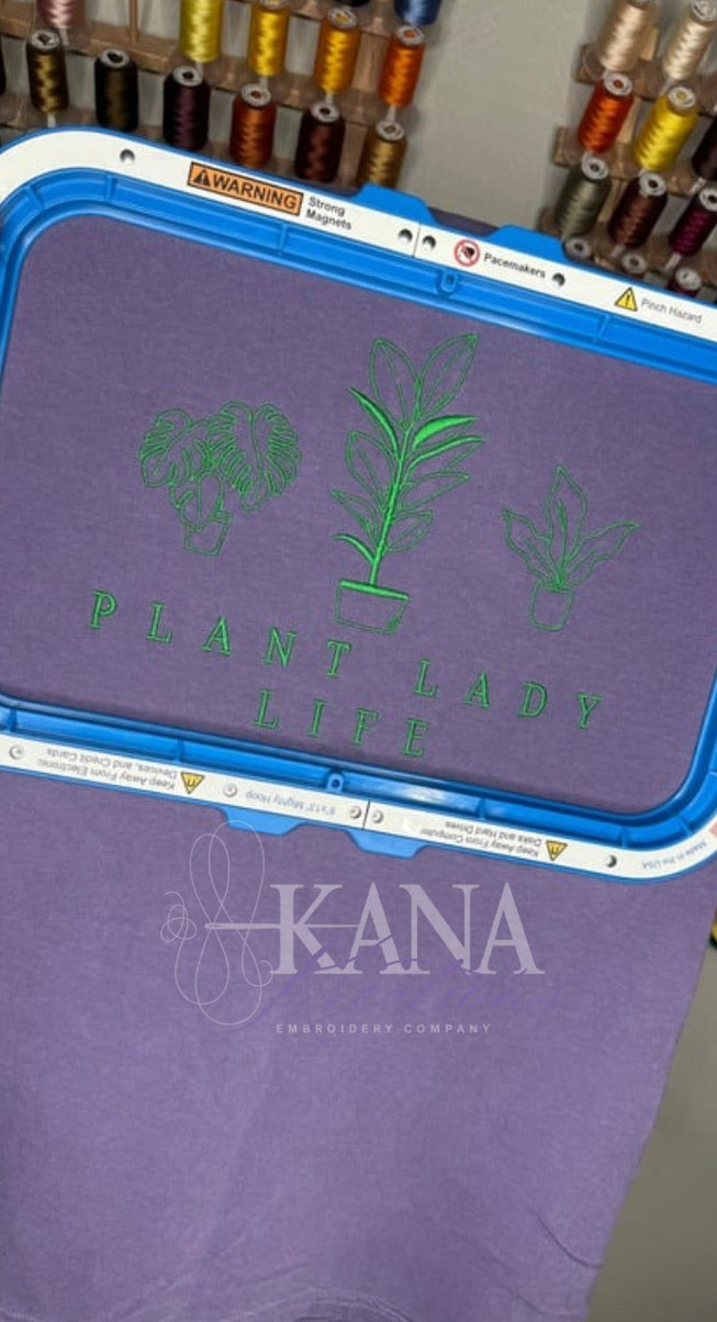 Plant Lady Life - Embroidered Design