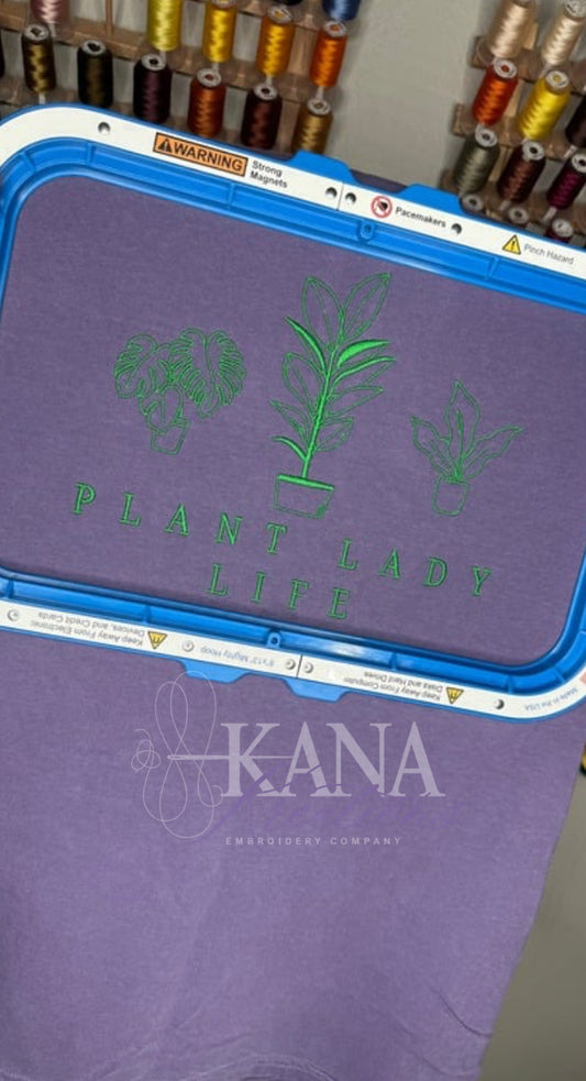 Plant Lady Life - Embroidered Design