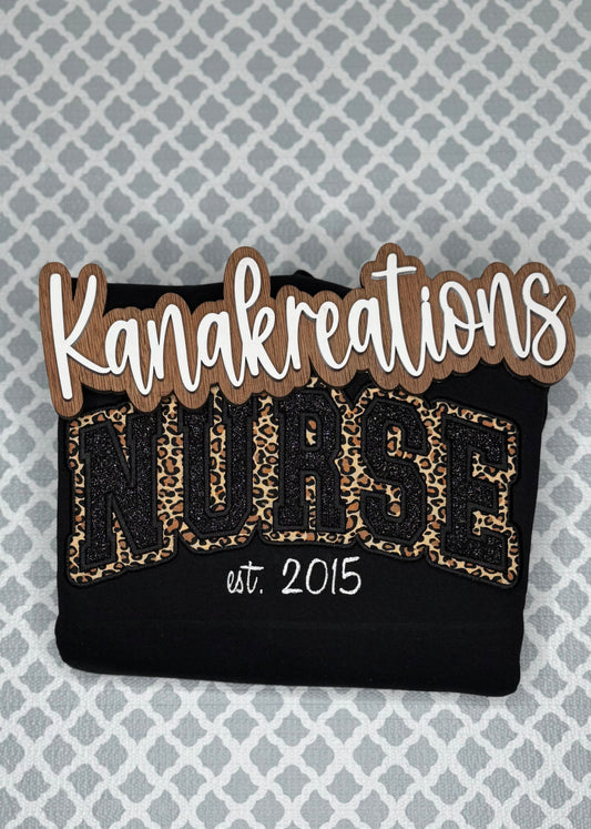 Cheetah Stacked Kreation – Embroidered Design
