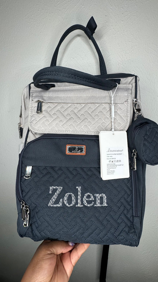 Backpacks/Diaper Bags/Tote Bags - Personalized Embroidered Monogram