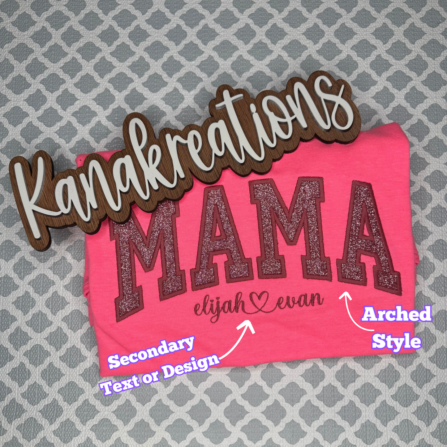 Glitter MAMA - Embroidered Sweatshirt