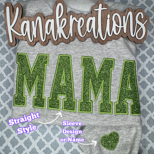 Glitter MAMA - Embroidered Sweatshirt