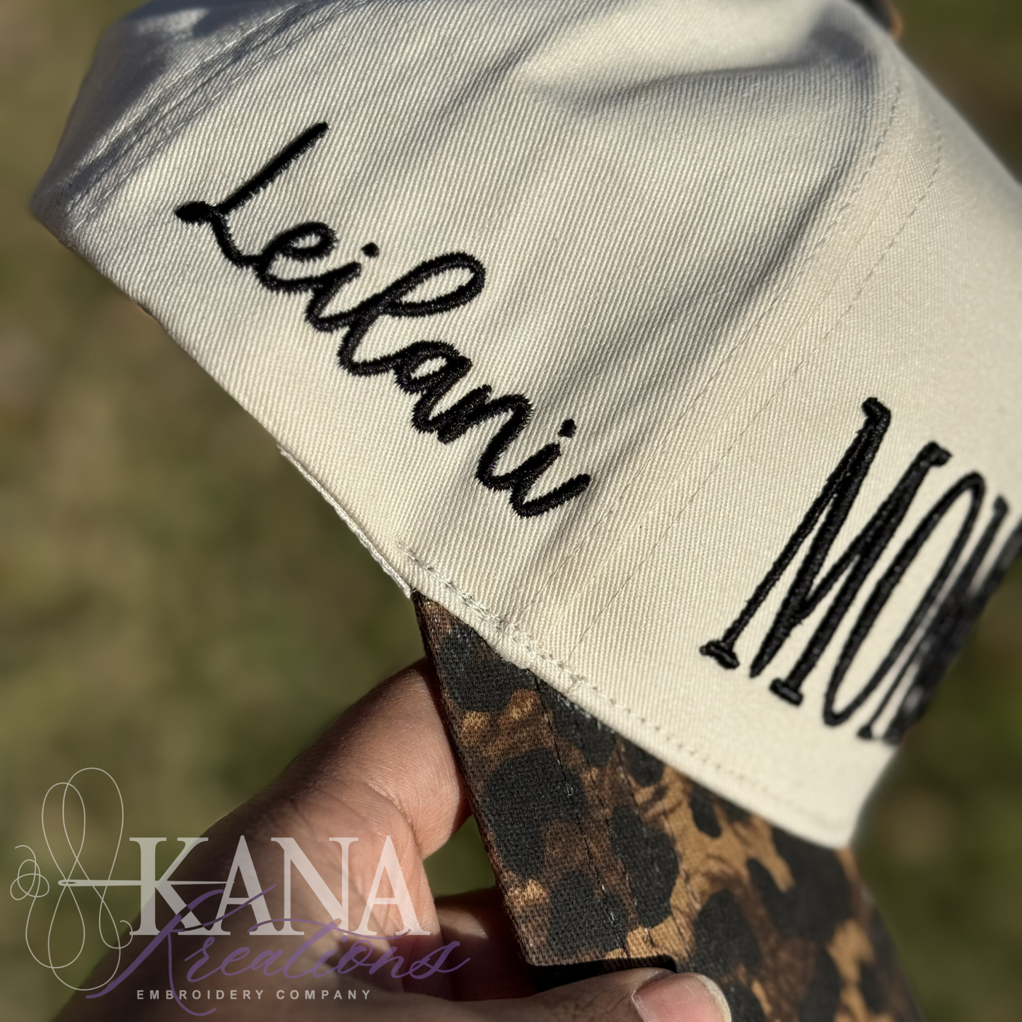 Mommin’- Leopard Brim Trucker Hat
