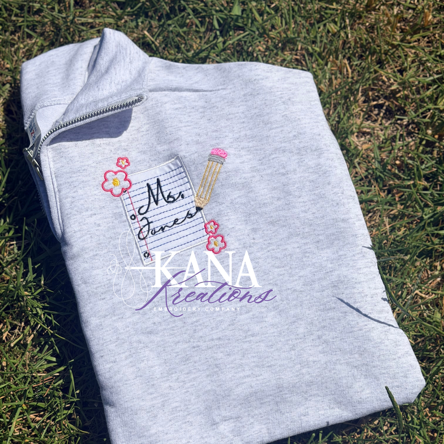Teacher Notebook Quarter Zip