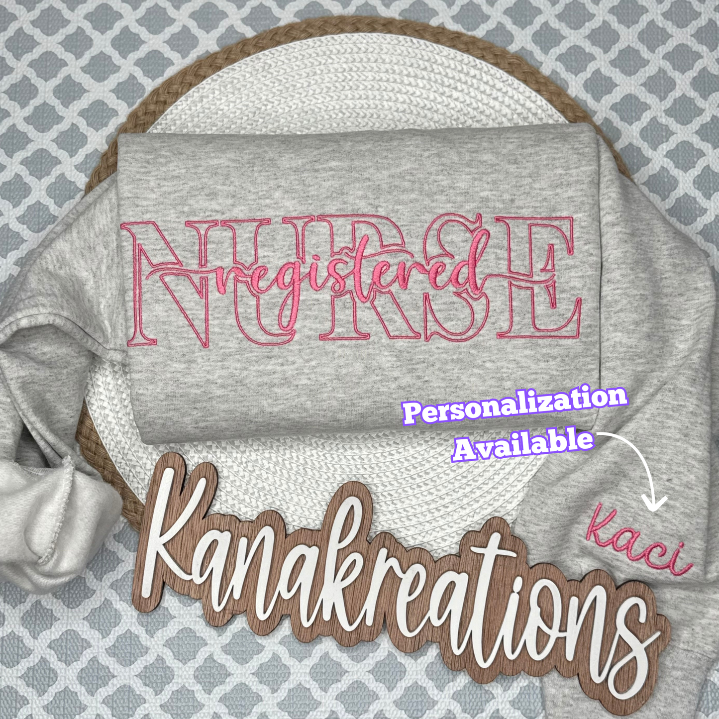 Registered Nurse - Embroidered Sweatshirt