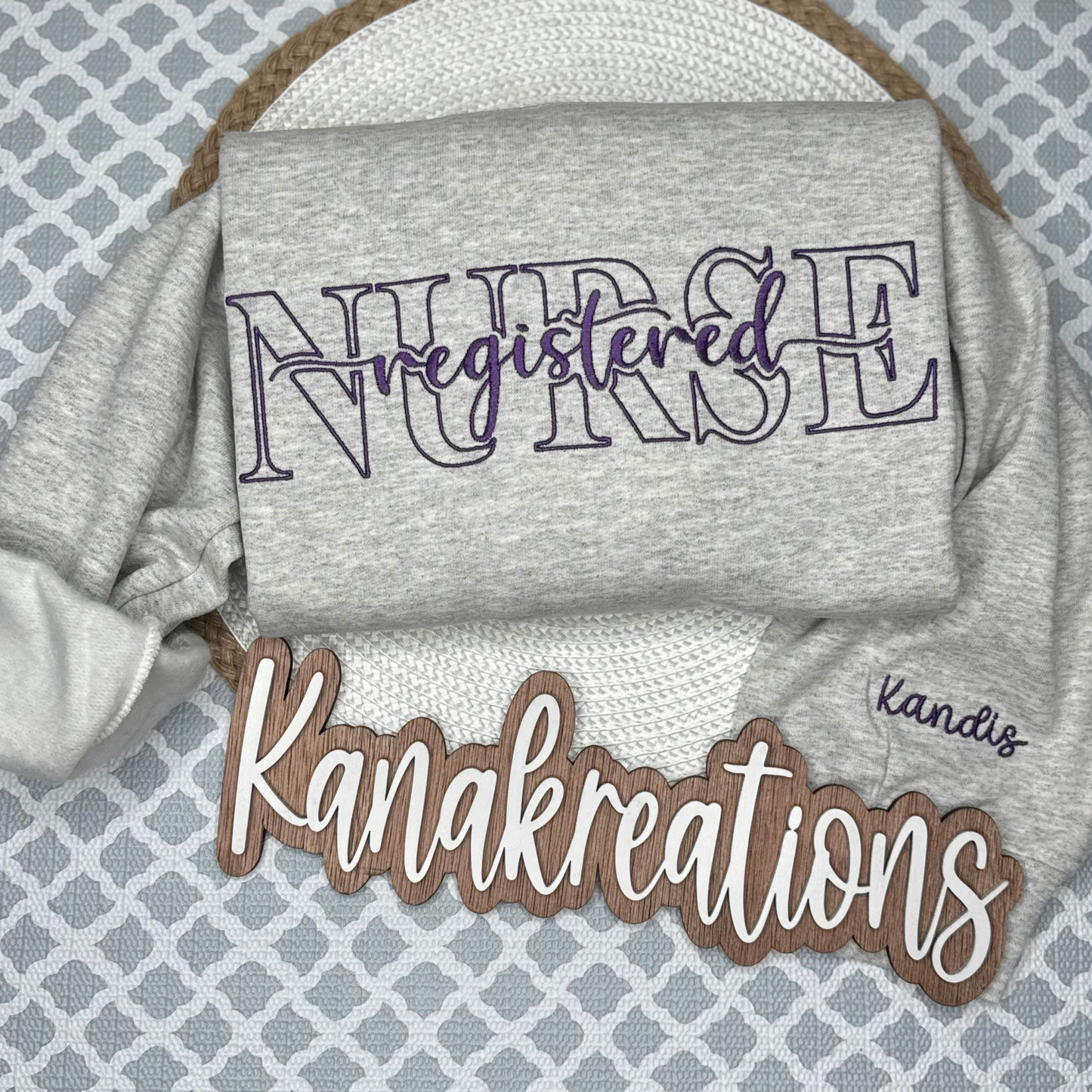 Registered Nurse - Embroidered Sweatshirt