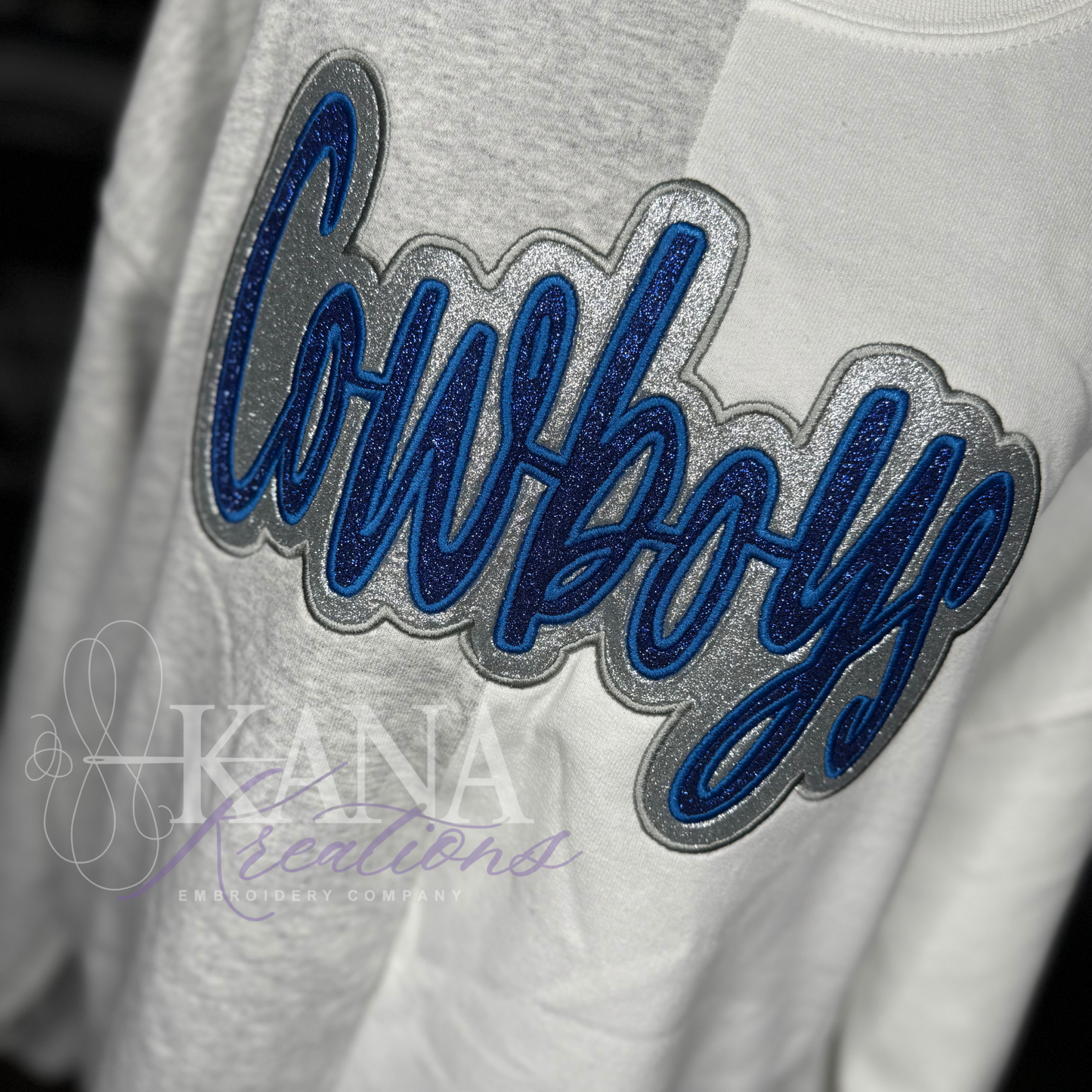 Two Tone Split - Embroidered Sweatshirt