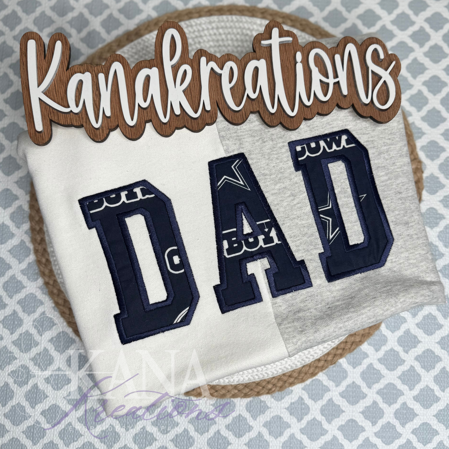 Two Tone Split - Embroidered Sweatshirt