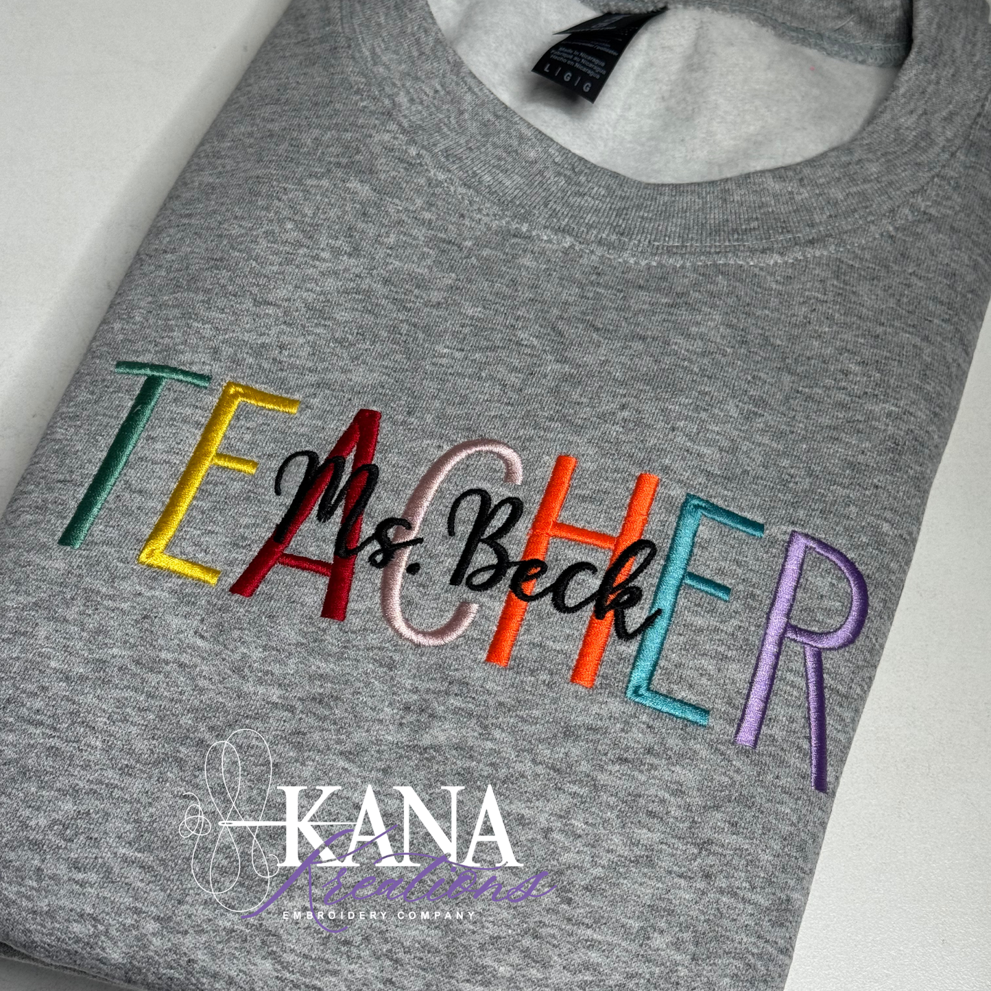Teacher with Name | Sweatshirt